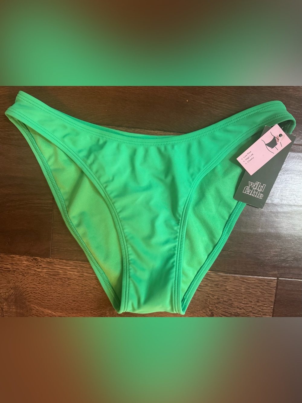 NWT Wild Fable Green Bikini Bottom size Small
